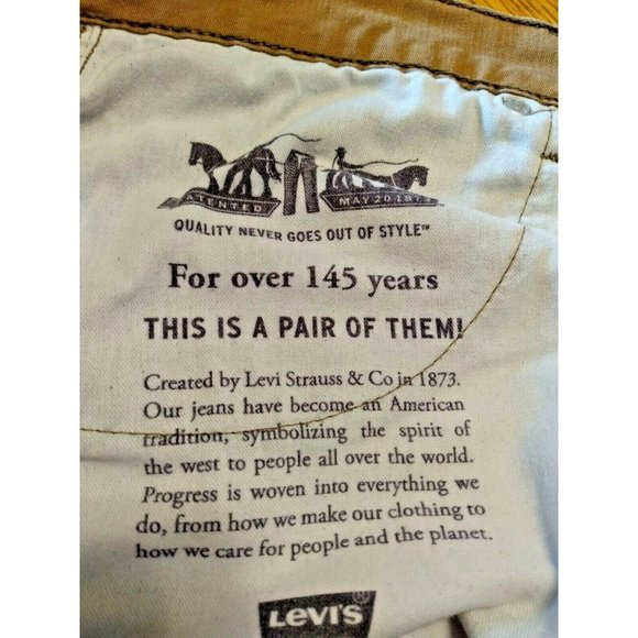 Men's LEVI"S 505 MIDRISE STRAIGHT LEG BROWN DENIM JEANS 38 X 32 - Picture 3 of 4